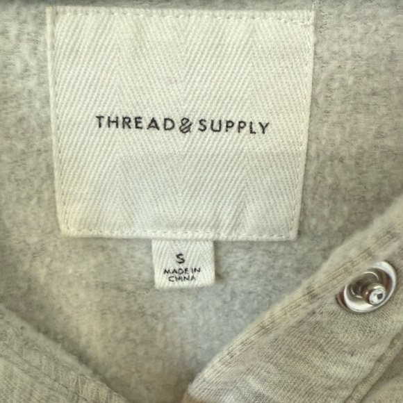 Women’s Thread & Supply Light Gray Women's Hoodie, Size S - Picture 5 of 5